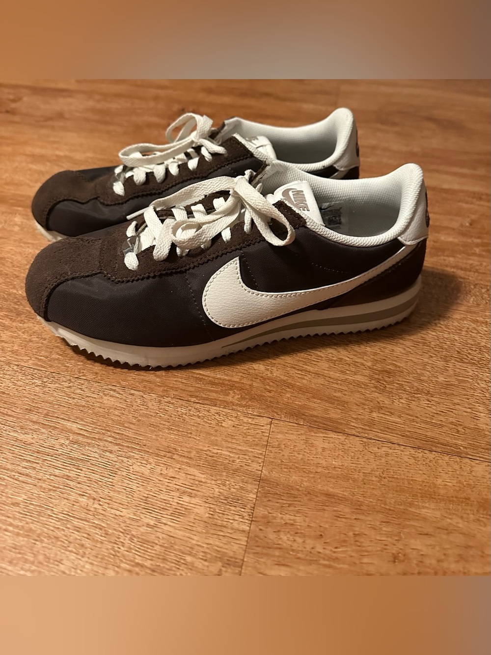 Nike Women’s Classic Cortez Sneakers - Brown/White